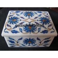 Pachchikari inlay work marble box-RE34119